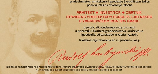  Izložba o arhitektu Rudolfu Lubynskom na FGAG-u